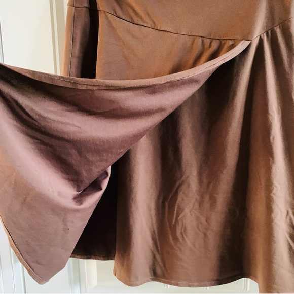 Patagonia Brown Fit & Flare Casual Knee Length Skirt | Small - Picture 2 of 4